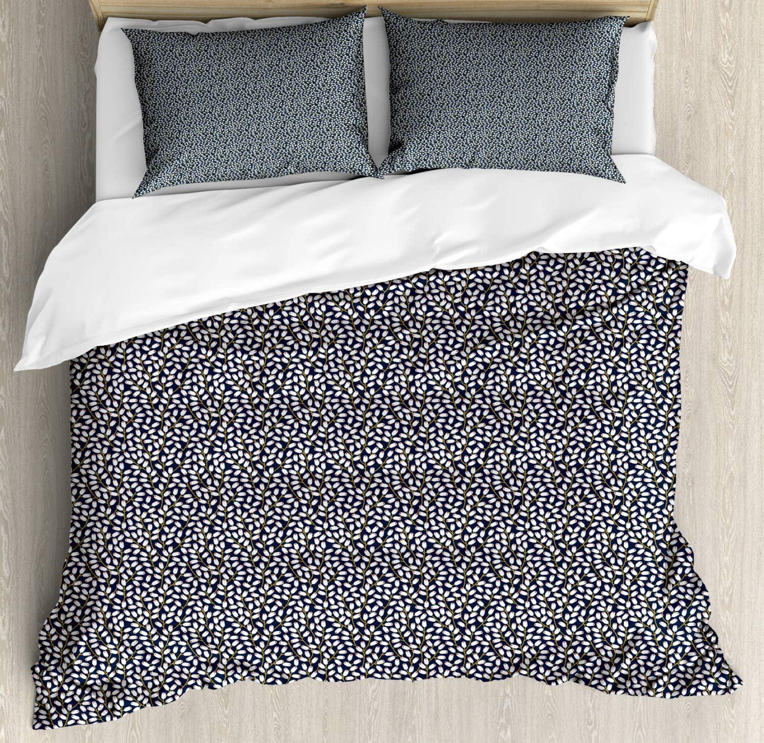 imageAmbesonne Rain Duvet Cover Sets Valentines Day Theme Cloud and Sun Pattern with Heart Shaped Rays Bedding Set with 2 Duvet Covers amp 4 Pillowcases 2 Pack Queen Size Dark Coral MustardDark Blue Coral Yellow