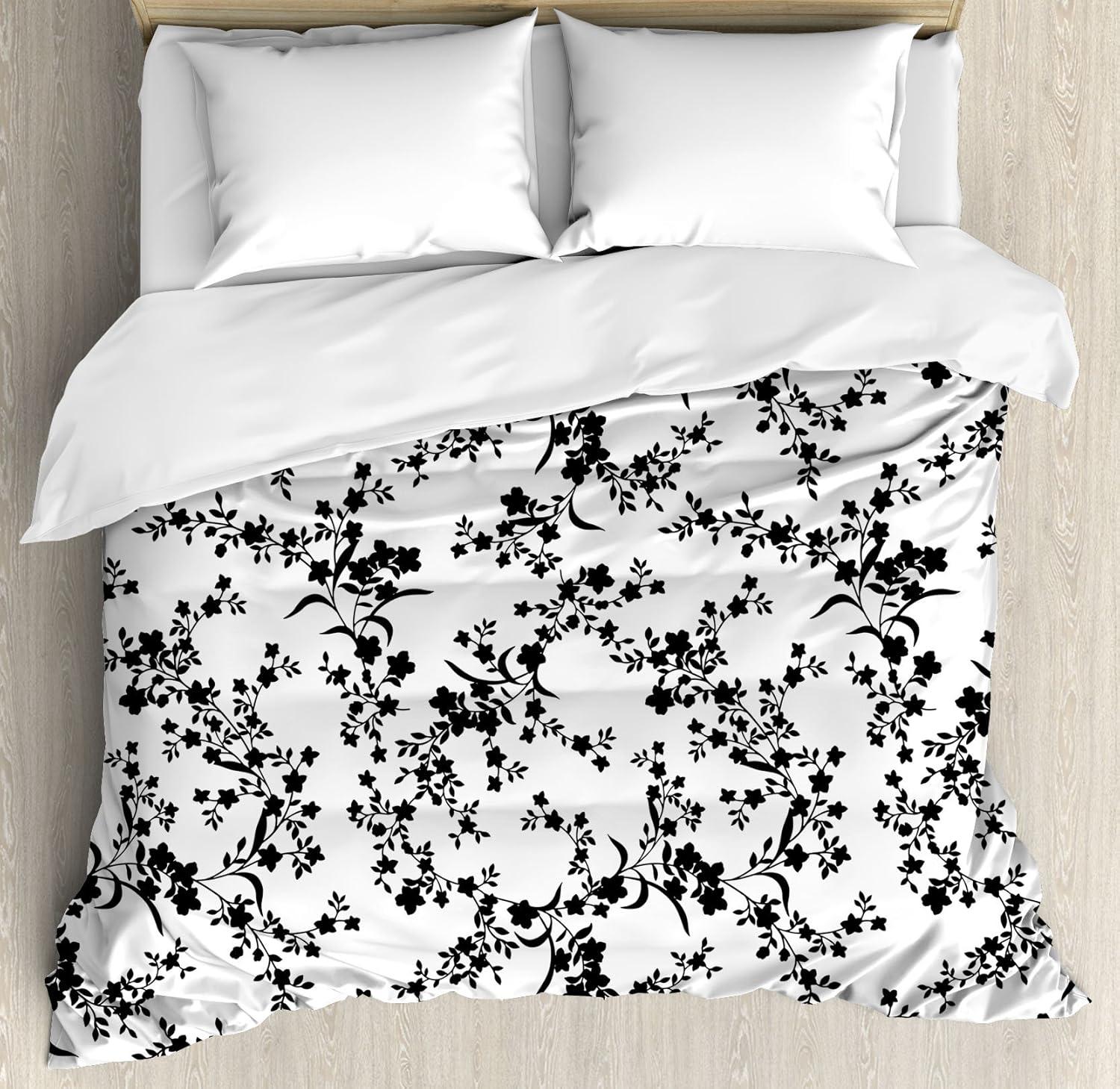 imageAmbesonne Valentines Day Duvet Cover Sets Romantic Colorful Hearts Love Happiness Theme Valentines Day Illustration Bedding Set with 2 Duvet Covers amp 4 Pillowcases 2 Pack Queen Size MulticolorCharcoal Grey