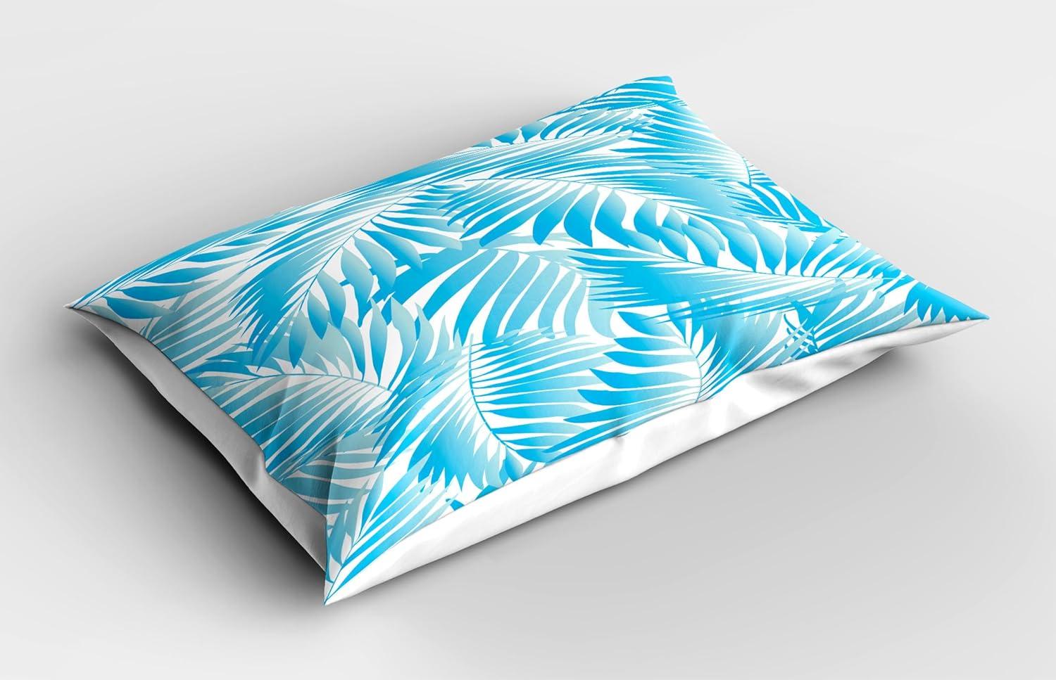 imageAmbesonne Valentines Day Pillow Sham Set of 2 Abstract Hearts Lollipops Rhythmic Romance Illustration Quality Microfiber Bedding Item for All Seasons 26 x 20 Vermilion PearlTurquoise Aqua Blue