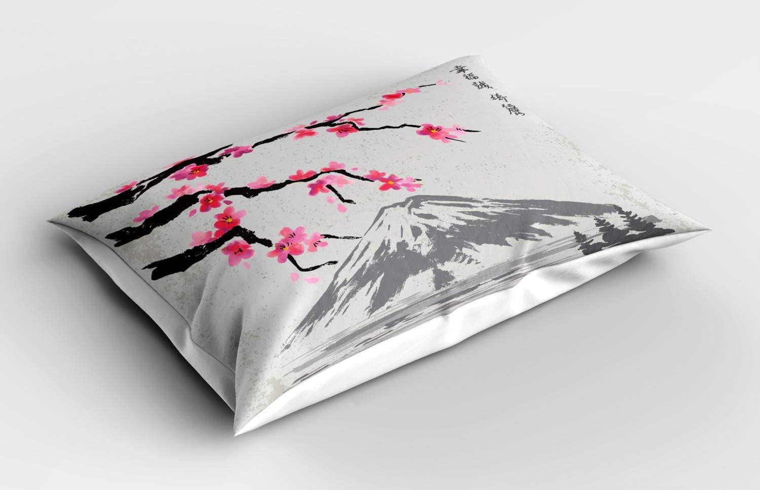 imageAmbesonne Valentines Day Pillow Sham Set of 2 Clouds in Clear Blue Sky Forming a Heart Shape Romantic Beach Quality Microfiber Bedding Item for All Seasons 30 x 20 Blue White Sand BrownGrey Black and Pink