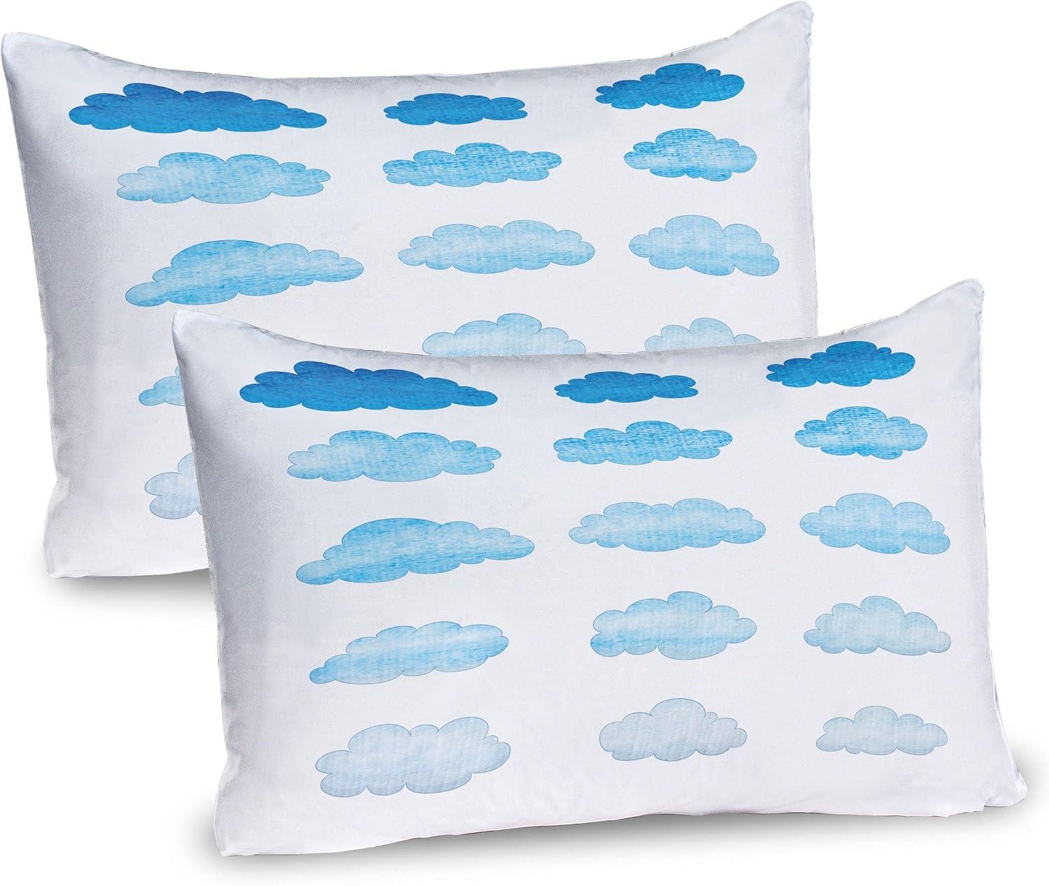 imageAmbesonne Valentines Day Pillow Sham Set of 2 Pop Culture Keep Calm Words with Heart Shaped Eye Love Theme Quality Microfiber Bedding Item for All Seasons 36 x 20 Charcoal Grey Pale PinkAzure Blue Pale Blue