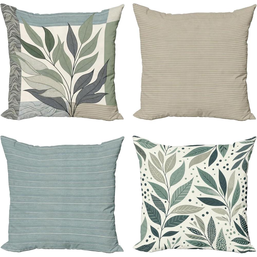 imageAmbesonne Flower Throw Pillow Cushion Cover Retro Romantic Rose Petal with Rain Water Drops Valentines Love Picture Decorative Square Accent Pillow Case 18 X 18 White and BlackGreen Slate Blue and Eggshell