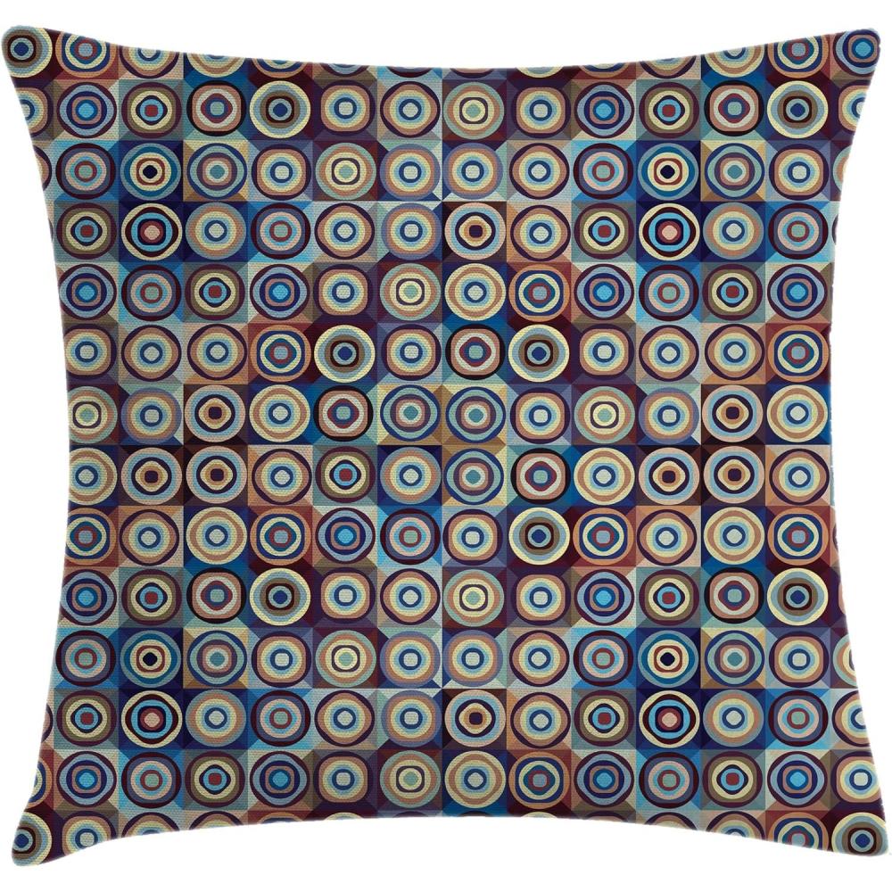imageAmbesonne Flower Throw Pillow Cushion Cover Retro Romantic Rose Petal with Rain Water Drops Valentines Love Picture Decorative Square Accent Pillow Case 18 X 18 White and BlackBlue Umber