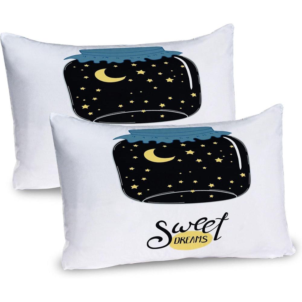 imageAmbesonne Pink Zebra Pillow Sham Set of 2 I Love You Calligraphy Zebra Stripes Hearts Valentines Illustration Quality Microfiber Bedding Item for All Seasons 36 x 20 Pink Black and WhiteSlate Blue Dark Blue