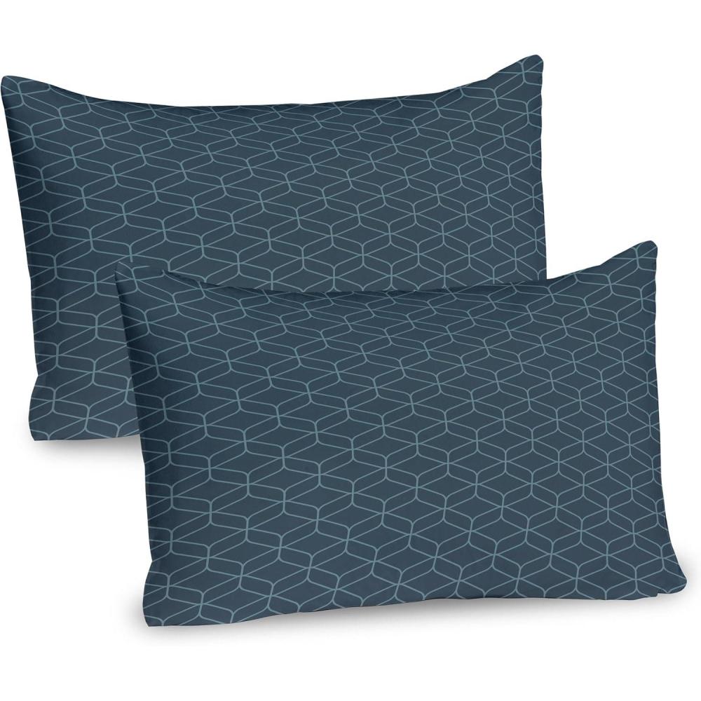 imageAmbesonne Purple Pillow Sham Set of 2 Valentines Day Couple Wedding Bride Heart Design Image Quality Microfiber Bedding Item for All Seasons 36 x 20 Lavender and PurpleSlate Blue and Pale Blue