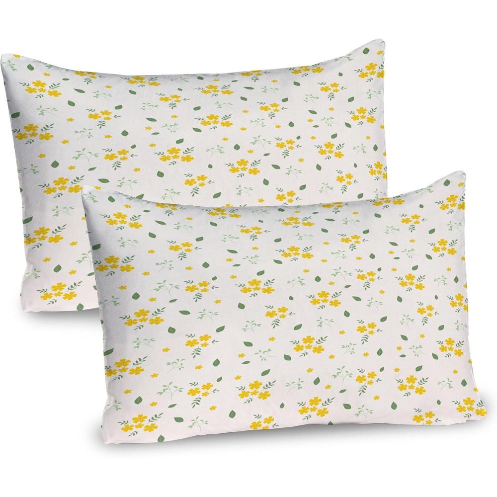 imageAmbesonne Valentines Day Pillow Sham Set of 2 Abstract Hearts Lollipops Rhythmic Romance Illustration Quality Microfiber Bedding Item for All Seasons 26 x 20 Vermilion PearlReseda Green and Mustard