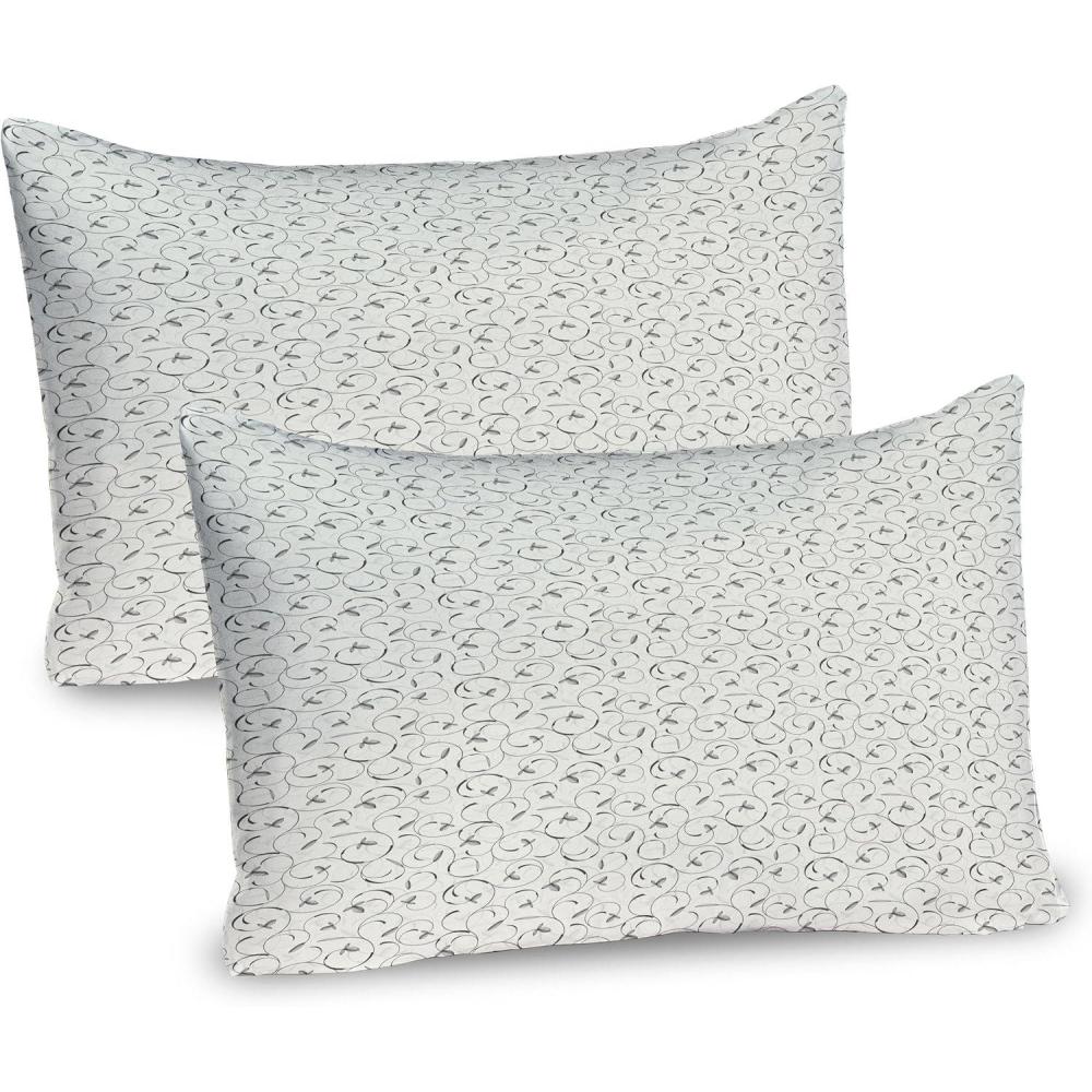 imageAmbesonne Valentines Day Pillow Sham Set of 2 Clouds in Clear Blue Sky Forming a Heart Shape Romantic Beach Quality Microfiber Bedding Item for All Seasons 30 x 20 Blue White Sand BrownGrey Green and Off White