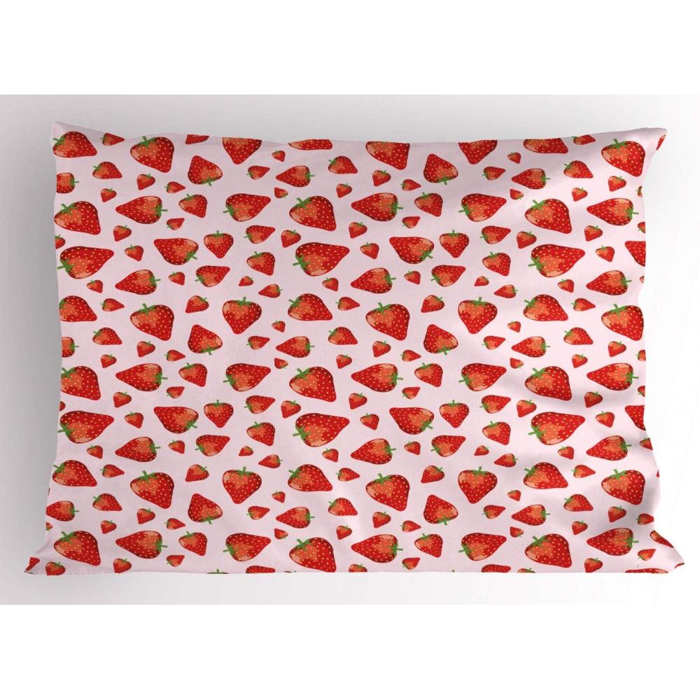 imageAmbesonne Valentines Day Pillow Sham Set of 2 Pop Culture Keep Calm Words with Heart Shaped Eye Love Theme Quality Microfiber Bedding Item for All Seasons 36 x 20 Charcoal Grey Pale PinkLime Green Vermilion