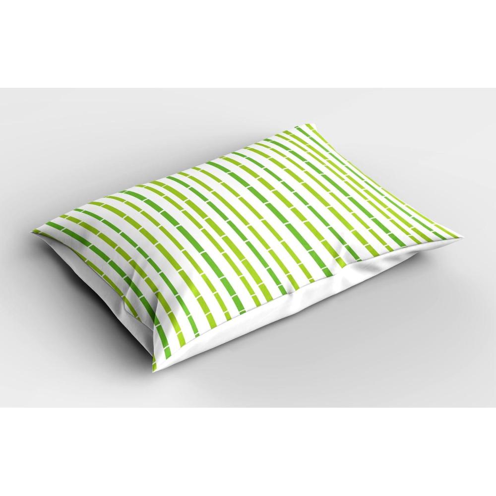 imageAmbesonne Valentines Day Pillow Sham Set of 2 Pop Culture Keep Calm Words with Heart Shaped Eye Love Theme Quality Microfiber Bedding Item for All Seasons 36 x 20 Charcoal Grey Pale PinkLime Green Fern Green