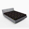 Ambesonne Batik Fitted Sheet, Vintage Pattern in Style Curly Leaves and Traditional Paisley Motifs, Soft Decorative Fabric Bedding All-Round Elastic Pocket, Full Size, Yellow Orange(Indigo and Dark Yellow)