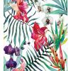 Ambesonne Birds Duvet Cover Sets, Pattern with Flying Birds Carrying Heart Branches Love Valentines Day Inspired Print, Bedding Set with 2 Duvet Covers & 4 Pillowcases, 2 Pack Queen Size, Multicolor(Teal Multicolor)
