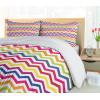 Ambesonne Birds Duvet Cover Sets, Pattern with Flying Birds Carrying Heart Branches Love Valentines Day Inspired Print, Bedding Set with 2 Duvet Covers & 4 Pillowcases, 2 Pack Queen Size, Multicolor(Magenta Blue)