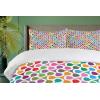 Ambesonne Birds Duvet Cover Sets, Pattern with Flying Birds Carrying Heart Branches Love Valentines Day Inspired Print, Bedding Set with 2 Duvet Covers & 4 Pillowcases, 2 Pack Queen Size, Multicolor(Violet Multicolor)