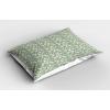 Ambesonne Birds Pillow Sham Set of 2, 2 Birds on a Branch Singing Love Songs Friend Valentine Couple Hope Living, Quality Microfiber Bedding Item for All Seasons, 30″ x 20″, Cream Black White(Grey Teal Pale Green)