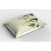 Ambesonne Birds Pillow Sham Set of 2, 2 Birds on a Branch Singing Love Songs Friend Valentine Couple Hope Living, Quality Microfiber Bedding Item for All Seasons, 30″ x 20″, Cream Black White(Green Teal Cream)