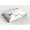 Ambesonne Birds Pillow Sham Set of 2, 2 Birds on a Branch Singing Love Songs Friend Valentine Couple Hope Living, Quality Microfiber Bedding Item for All Seasons, 30″ x 20″, Cream Black White(Red Grey Ecru)