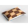 Ambesonne Chocolate Pillow Sham Set of 2, Chocolate Heart on The Wooden Board Background for Valentines Day, Quality Microfiber Bedding Item for All Seasons, 30″ x 20″, Sand Brown Dark Brown(Brown and Pale Brown)