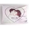 Ambesonne Chocolate Pillow Sham Set of 2, Chocolate Heart on The Wooden Board Background for Valentines Day, Quality Microfiber Bedding Item for All Seasons, 30″ x 20″, Sand Brown Dark Brown(Pale Pink Mauve Taupe)