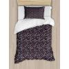 Ambesonne Damask Grey Duvet Cover Set, Simple Pattern with Curls and Dots in Neutral Design Print, Decorative 3 Piece Bedding Set with 2 Pillow Shams, Queen Size, Pale Grey and White(Coral Multicolor)