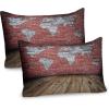 Ambesonne Eiffel Tower Pillow Sham Set of 2, Autumn Romantic Paris Historical Valentine’s Day Umbrellas Doodle, Quality Microfiber Bedding Item for All Seasons, 26″ x 20″, Lilac Red Pale Blue(Cinnamon Pale Grey)