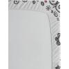 Ambesonne Ethnic Fitted Sheet, Mandala Inspired Art Hand Drawn Paisley Pattern Boho Native, Bed Cover with All-Round Elastic Deep Pocket for Comfort, Full Size, Black and White(Grey Pink White)