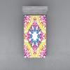 Ambesonne Ethnic Fitted Sheet, Mandala Inspired Art Hand Drawn Paisley Pattern Boho Native, Bed Cover with All-Round Elastic Deep Pocket for Comfort, Full Size, Black and White(Purple Blue)