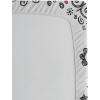 Ambesonne Ethnic Fitted Sheet, Mandala Inspired Art Hand Drawn Paisley Pattern Boho Native, Bed Cover with All-Round Elastic Deep Pocket for Comfort, Full Size, Black and White(Grey Pink White)
