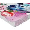 Ambesonne Ethnic Fitted Sheet, Mandala Inspired Art Hand Drawn Paisley Pattern Boho Native, Bed Cover with All-Round Elastic Deep Pocket for Comfort, Full Size, Black and White(Blue Purple Coral)