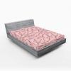 Ambesonne Ethnic Fitted Sheet, Mandala Inspired Art Hand Drawn Paisley Pattern Boho Native, Bed Cover with All-Round Elastic Deep Pocket for Comfort, Full Size, Black and White(Rose and Dark Cocoa)