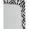 Ambesonne Ethnic Fitted Sheet, Mandala Inspired Art Hand Drawn Paisley Pattern Boho Native, Bed Cover with All-Round Elastic Deep Pocket for Comfort, Full Size, Black and White(White and Charcoal Grey)