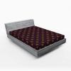 Ambesonne Ethnic Fitted Sheet, Mandala Inspired Art Hand Drawn Paisley Pattern Boho Native, Bed Cover with All-Round Elastic Deep Pocket for Comfort, Full Size, Black and White(Yellow Burgundy)