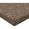 Ambesonne Ethnic Fitted Sheet, Mandala Inspired Art Hand Drawn Paisley Pattern Boho Native, Bed Cover with All-Round Elastic Deep Pocket for Comfort, Full Size, Black and White(Cocoa Sepia)