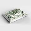 Ambesonne Eucalyptus Leaves Pillow Sham, Leafy Branches Summer Flowers on Neutral Marble Print Back, Decorative Standard Queen Size Printed Pillowcase, 30″ X 20″, Fern Green Pastel Yellow(Ivory and Laurel Green)