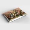 Ambesonne Eucalyptus Leaves Pillow Sham, Leafy Branches Summer Flowers on Neutral Marble Print Back, Decorative Standard Queen Size Printed Pillowcase, 30″ X 20″, Fern Green Pastel Yellow(Rose and Olive Green)