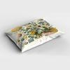 Ambesonne Eucalyptus Leaves Pillow Sham, Leafy Branches Summer Flowers on Neutral Marble Print Back, Decorative Standard Queen Size Printed Pillowcase, 30″ X 20″, Fern Green Pastel Yellow(Green Multicolor)