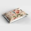 Ambesonne Eucalyptus Leaves Pillow Sham, Leafy Branches Summer Flowers on Neutral Marble Print Back, Decorative Standard Queen Size Printed Pillowcase, 30″ X 20″, Fern Green Pastel Yellow(Rose Warm Taupe Green)