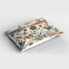 Ambesonne Eucalyptus Leaves Pillow Sham, Leafy Branches Summer Flowers on Neutral Marble Print Back, Decorative Standard Queen Size Printed Pillowcase, 30″ X 20″, Fern Green Pastel Yellow(Pale Rose Slate Blue)