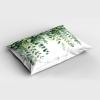 Ambesonne Eucalyptus Leaves Pillow Sham, Leafy Branches Summer Flowers on Neutral Marble Print Back, Decorative Standard Queen Size Printed Pillowcase, 30″ X 20″, Fern Green Pastel Yellow(Fern Green Pastel Yellow)