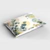 Ambesonne Eucalyptus Leaves Pillow Sham, Leafy Branches Summer Flowers on Neutral Marble Print Back, Decorative Standard Queen Size Printed Pillowcase, 30″ X 20″, Fern Green Pastel Yellow(Laurel Green Blue Cream)