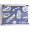 Ambesonne Fence Pillow Sham Set of 2, Cats in Love Watching Full Moon at Night Valentines Romantic Cartoon, Quality Microfiber Bedding Item for All Seasons, 26″ x 20″, Indigo Cobalt Blue White(Lavender Blue Grey)