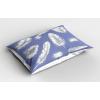 Ambesonne Fence Pillow Sham Set of 2, Cats in Love Watching Full Moon at Night Valentines Romantic Cartoon, Quality Microfiber Bedding Item for All Seasons, 26″ x 20″, Indigo Cobalt Blue White(Lavender Blue Grey)