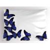 Ambesonne Fence Pillow Sham Set of 2, Cats in Love Watching Full Moon at Night Valentines Romantic Cartoon, Quality Microfiber Bedding Item for All Seasons, 26″ x 20″, Indigo Cobalt Blue White(Blue Dark Blue Yellow)