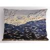 Ambesonne Fence Pillow Sham Set of 2, Cats in Love Watching Full Moon at Night Valentines Romantic Cartoon, Quality Microfiber Bedding Item for All Seasons, 26″ x 20″, Indigo Cobalt Blue White(Ceil Blue Brown)