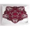 Ambesonne Flower Pillow Sham Set of 2, Dreamy Tree Body View Cloudy Details Love and Affection Valentines Inspired Motif, Quality Microfiber Bedding Item for All Seasons, 30″ x 20″, Purple(Red)