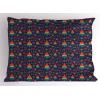 Ambesonne Flower Pillow Sham Set of 2, Floral Pattern Romantic Spring Valentines Day Wedding Anniversary Theme Art, Quality Microfiber Bedding Item for All Seasons, 36″ x 20″, Violet White(Quartz and Multicolor)