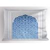 Ambesonne Flower Pillow Sham Set of 2, Floral Pattern Romantic Spring Valentines Day Wedding Anniversary Theme Art, Quality Microfiber Bedding Item for All Seasons, 36″ x 20″, Violet White(Grey and Azure Blue)