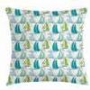Ambesonne Flower Throw Pillow Cushion Cover, Retro Romantic Rose Petal with Rain Water Drops Valentines Love Picture, Decorative Square Accent Pillow Case, 18″ X 18″, White and Black(Teal Green)