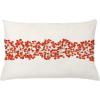 Ambesonne Flower Throw Pillow Cushion Cover, Retro Romantic Rose Petal with Rain Water Drops Valentines Love Picture, Decorative Square Accent Pillow Case, 18″ X 18″, White and Black(Orange and Pearl)