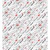 Ambesonne Love Duvet Cover Sets, Hand Written I Love You Phrases Heart Valentines Day Inspiration, Bedding Set with 2 Duvet Covers & 4 Pillowcases, 2 Pack Queen Size, Vermilion Black White(Red White Black)