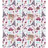 Ambesonne Love Duvet Cover Sets, Valentines Day Design Romance Themed Vintage Wedding Inspirations Typographic Retro, Bedding Set with 2 Duvet Covers & 4 Pillowcases, 2 Pack Queen Size, Red White(Coral Multicolor)